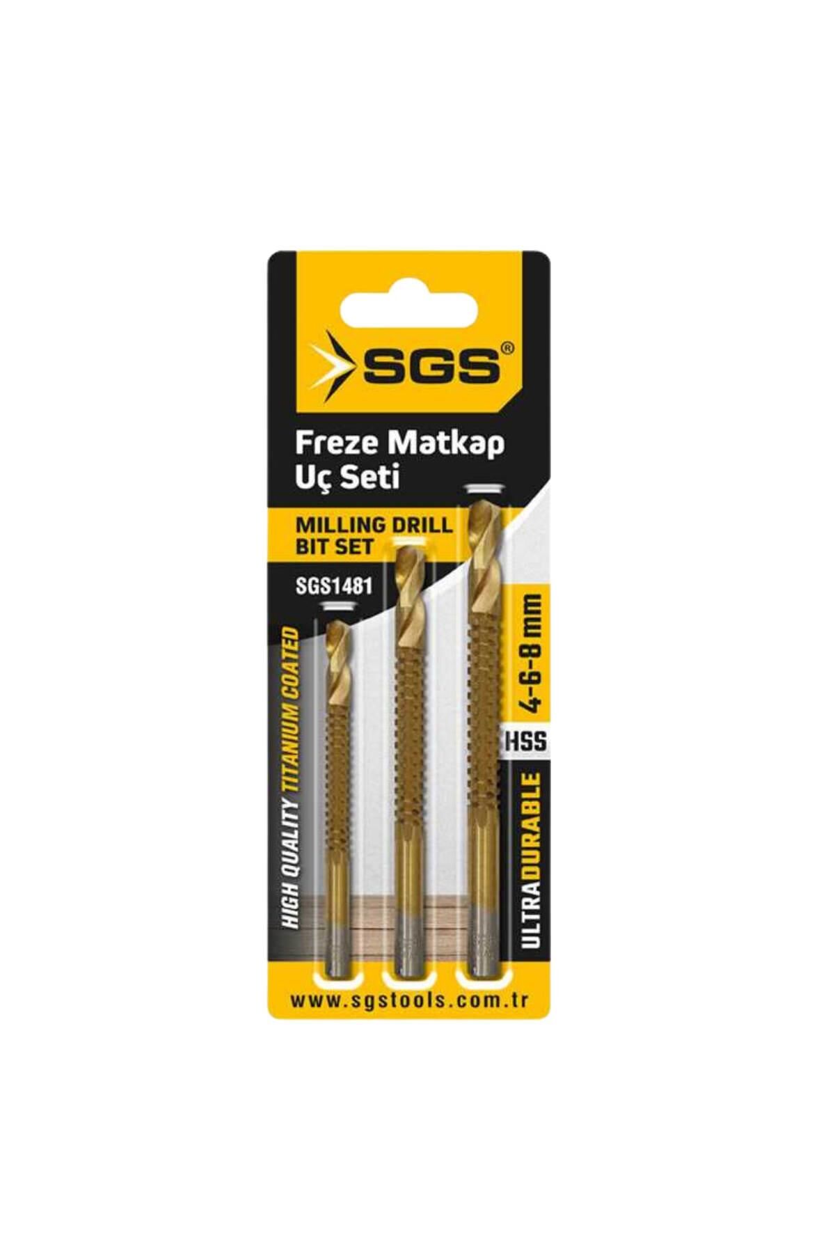 Sgs Freze Matkap Uç Seti 4-6-8 mm.