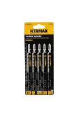 Rtrmax Rh17647 Ahşap Hızlı Kesim Uzun Dekupaj Ağzı 5'li set 132 mm.