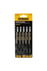 Rtrmax Rh17647 Ahşap Hızlı Kesim Uzun Dekupaj Ağzı 5'li set 132 mm.