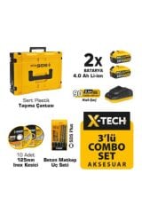 Sgs Combo 3 Parça Set(Darbeli Matkap/Kırıcı-Delici/Avuç Taşlama Makinesi)