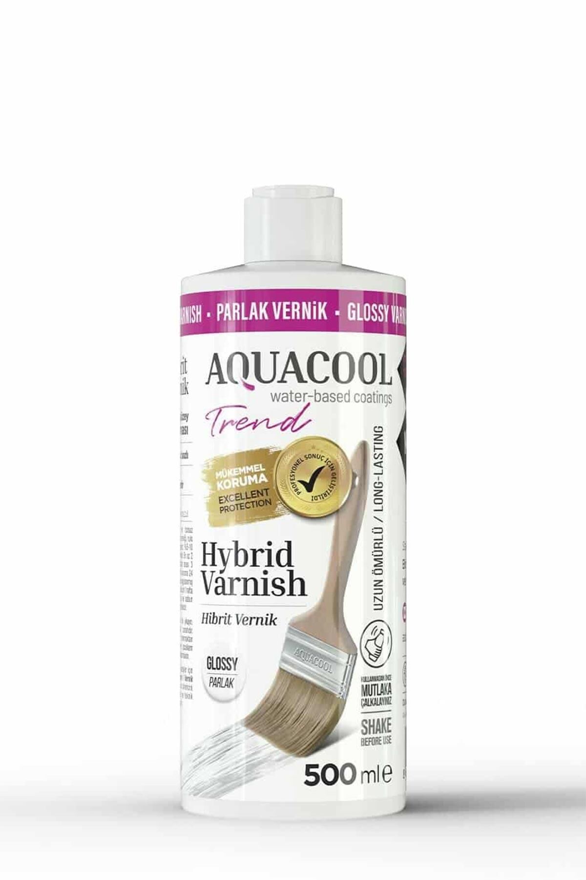 Aquacool Hibrit Vernik 500 ml. Parlak