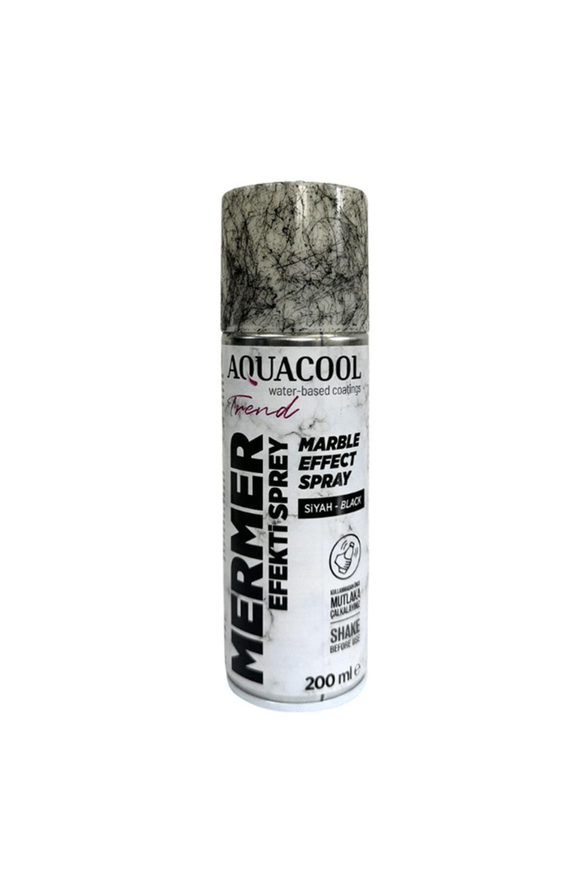 Aquacool Trend Blue Line Mermer Efekt Sprey Boya 200 ml. Siyah