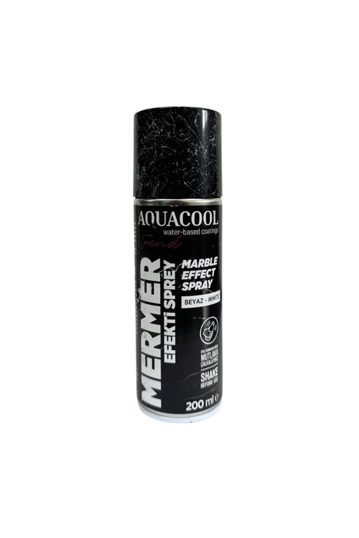 Aquacool Trend Blue Line Mermer Efekt Sprey Boya 200 ml. Beyaz