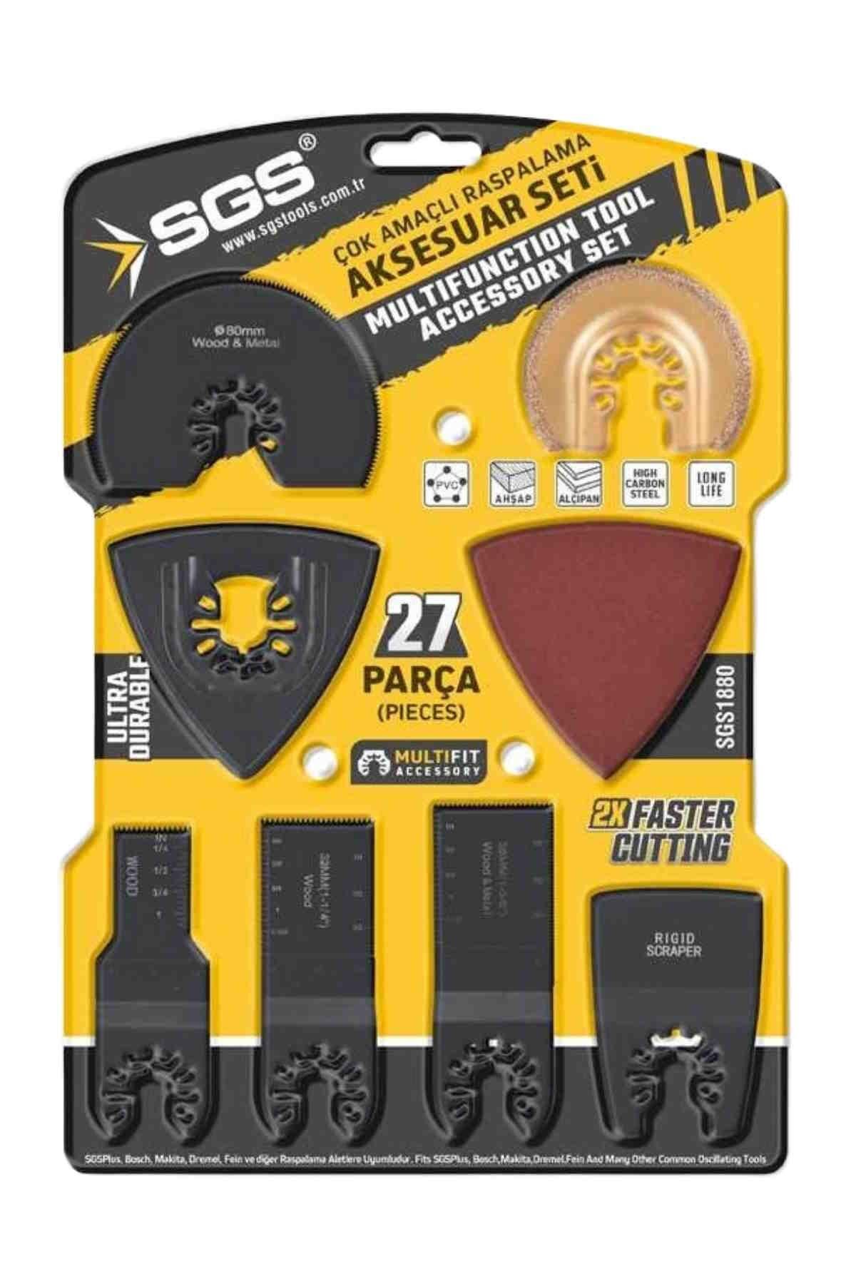 Sgs 1880 Multi-Tools Kesici Ve Raspalama Aksesuar Seti 27 Parça