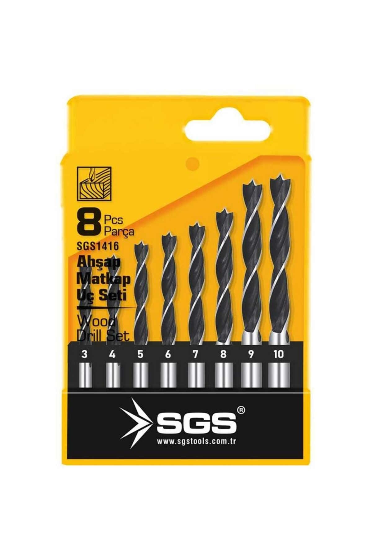 Sgs Ahşap Matkap Ucu Seti 8 Parça