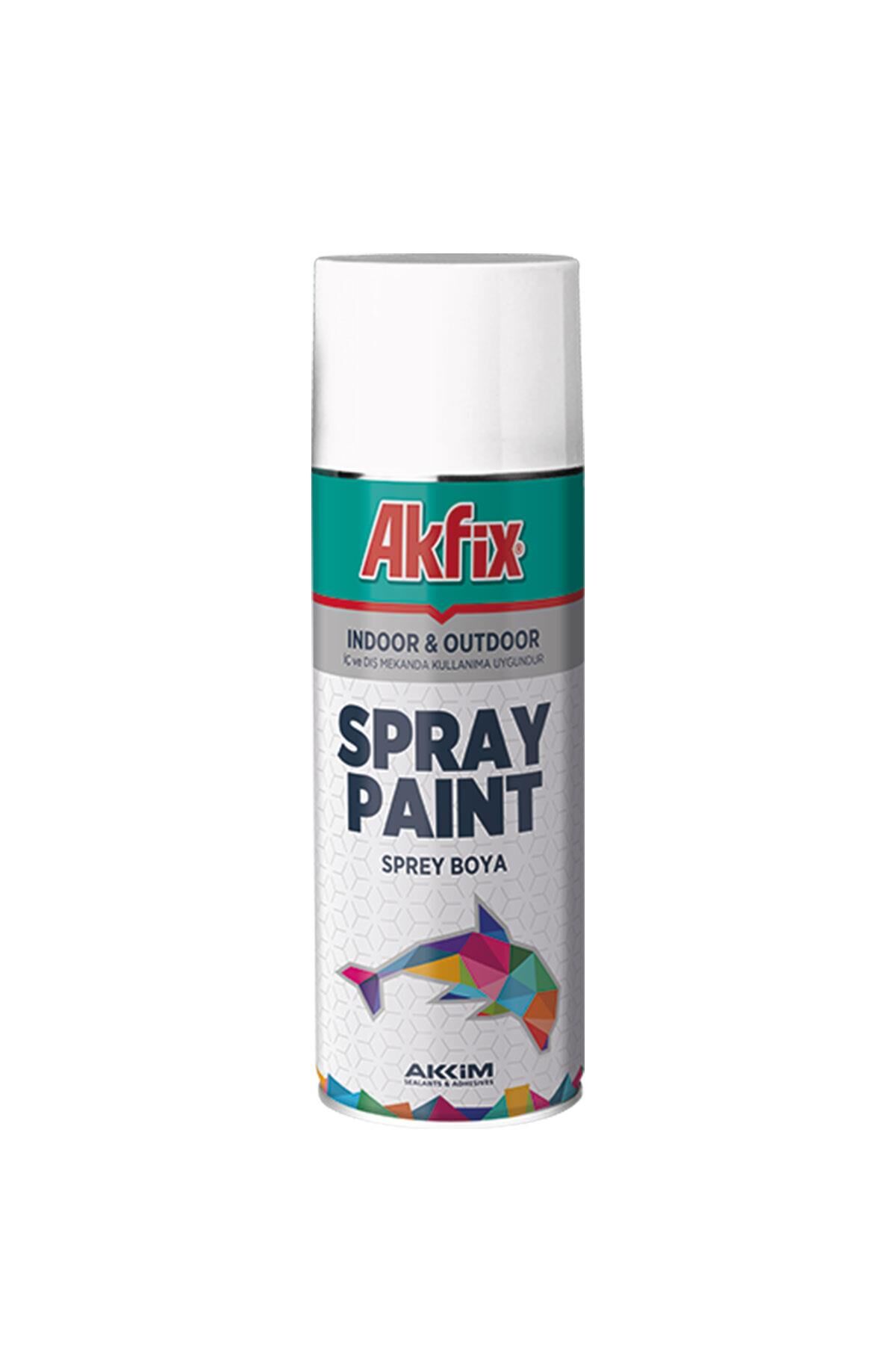 Akfix Sprey Boya Akrilik Düz Renkler 400 ml. 300 gr