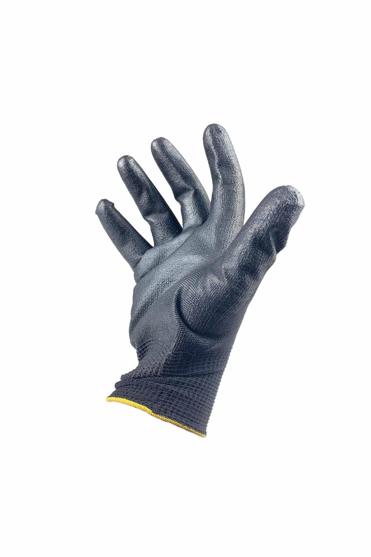 Beybi Pu Touch Siyah Poliüretan Kaplı Eldiven