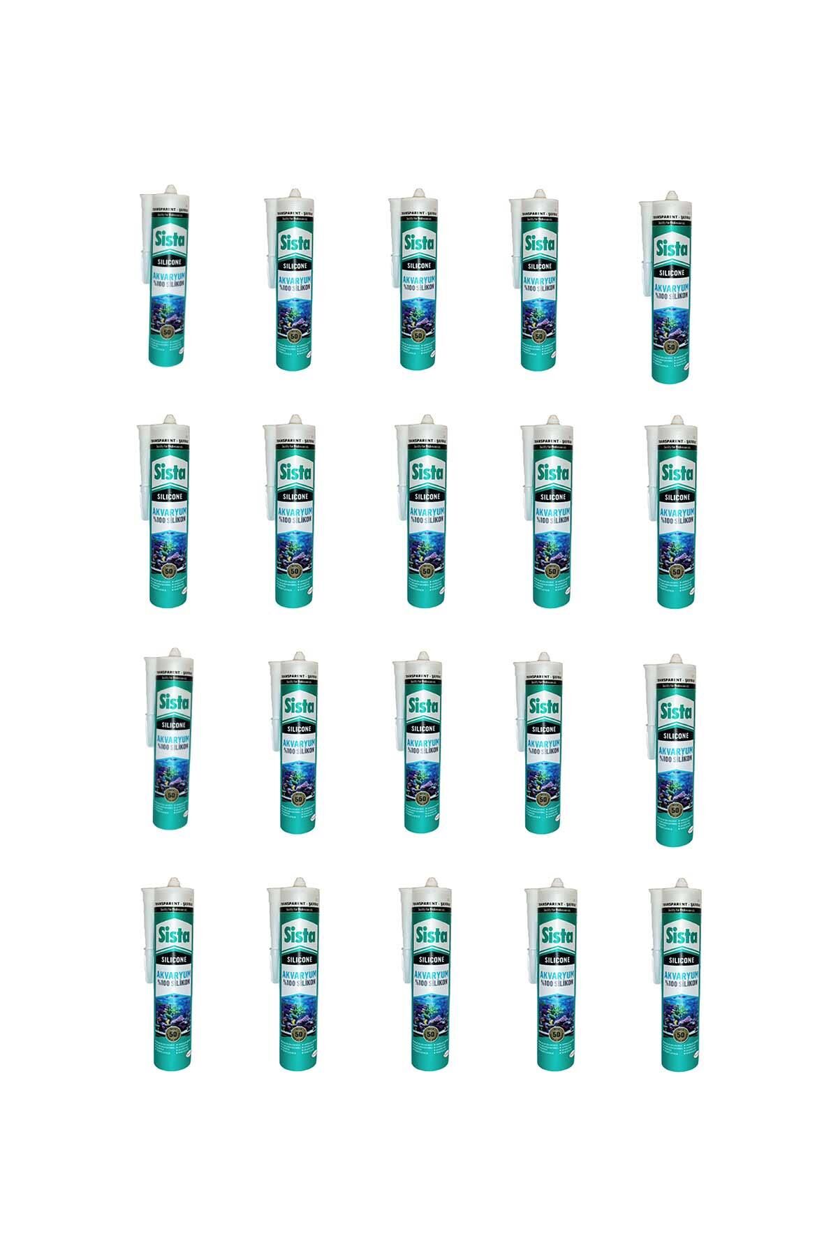 Sista Akvaryum Silikonu 340 gr. Şeffaf (20 adet)