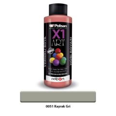 Polisan X1 Art Vernikli Hobi Boyası Kayrak Gri 120 ml.