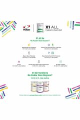 Polisan X1 All Dönüşüm Boyası 0,75 lt. Ral 1013 İnci Beyazı