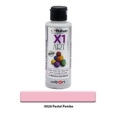 Polisan X1 Art Multisurface Hobi Boyası Pastel Pembe 120 ml.