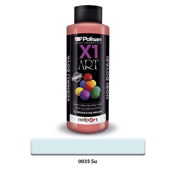 Polisan X1 Art Vernikli Hobi Boyası Su 120 ml.