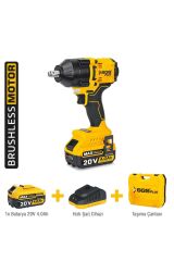 Sgs 5503 Darbeli Somun Sıkma Seti 650 Nm Tork 1/2''1*4.0 Ah Kömürsüz Motor