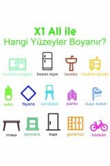 Polisan X1 All Dönüşüm Boyası 0,75 lt. Ral 3012 Bejimsi Kırmızı