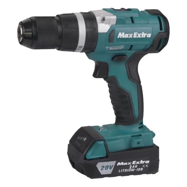 MaxExtra MXP2940D 20V 2A Darbeli Kömürsüz Akülü Matkap (Çift Akülü)