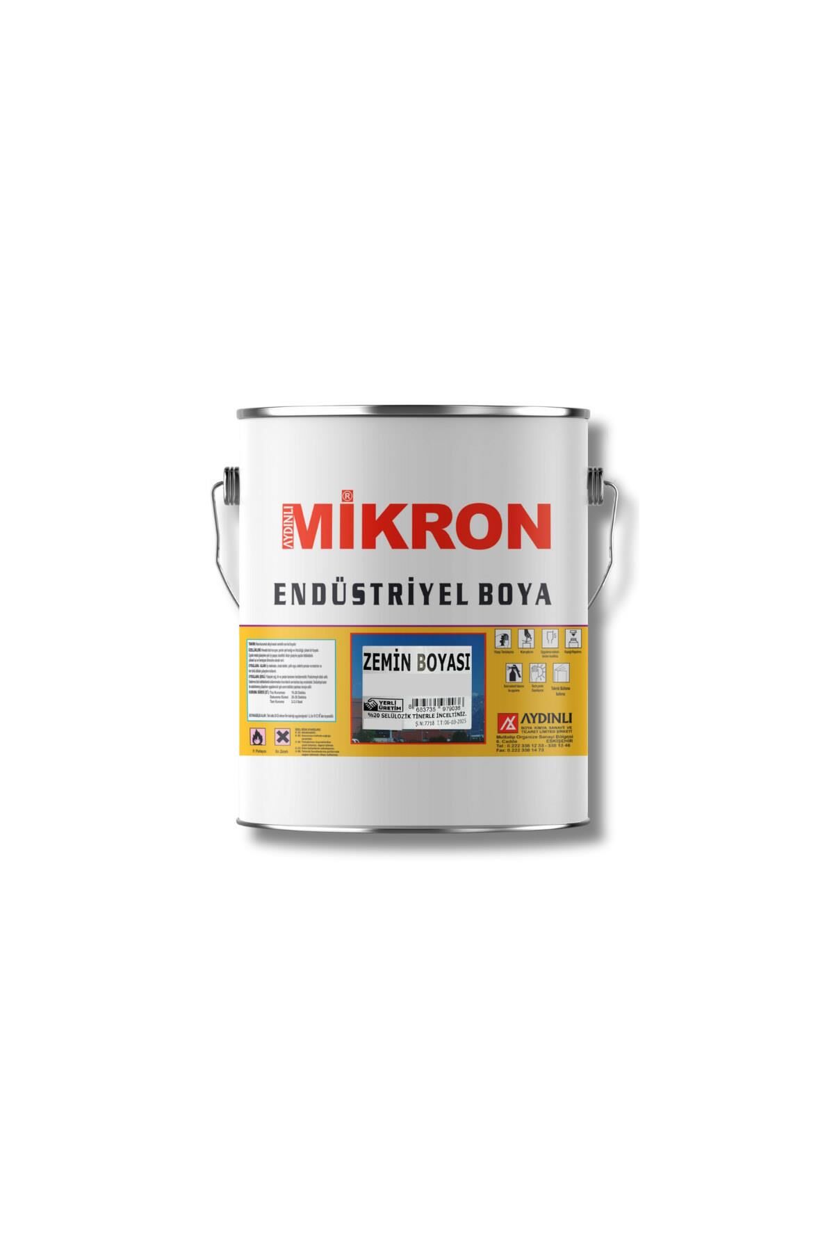 Mikron Akrilik Zemin Boyası 3 kg. Ral 7047 Tele Gri 4