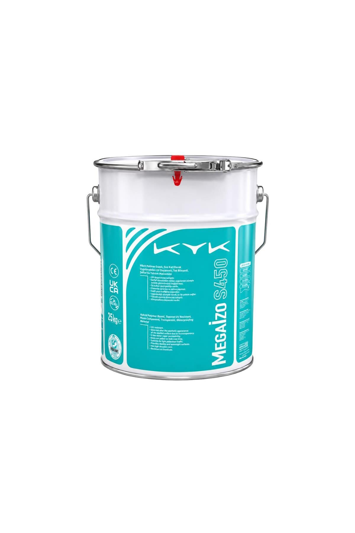 Kyk Megaizo S450 Tek Bileşenli Sıvı Şeffaf Camsı Kaplama 5kg.
