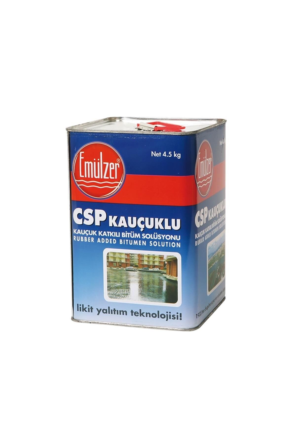 Emülzer CSP Kauçuklu Bina Teras Çatı Bodrum Su Yalıtım Zifti 4,5 Kg