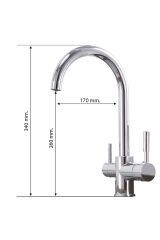 BlauWasse Fluss Arıtma Çıkışlı Mutfak Eviye Bataryası