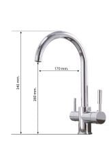 BlauWasse Fluss Arıtma Çıkışlı Mutfak Eviye Bataryası