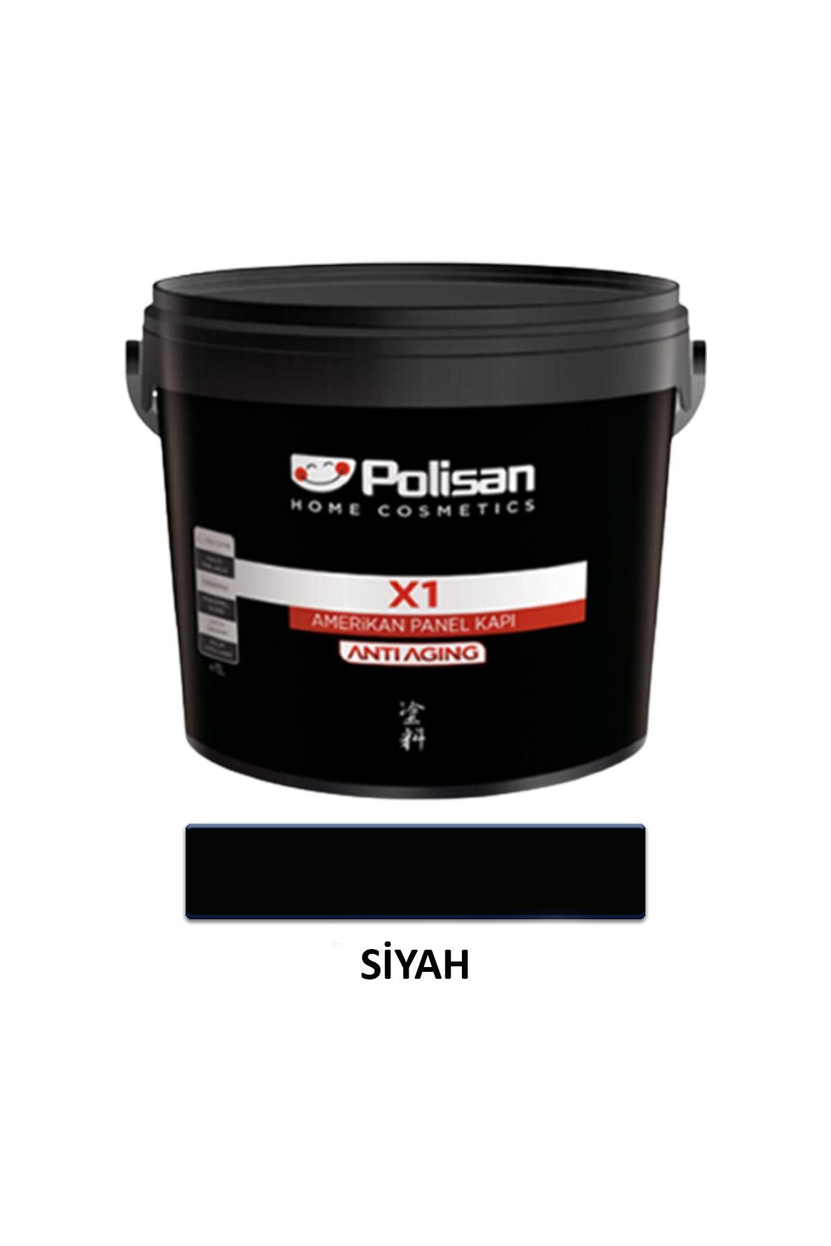 Polisan X1 Panel Kapı Boyası 0,75 lt Siyah