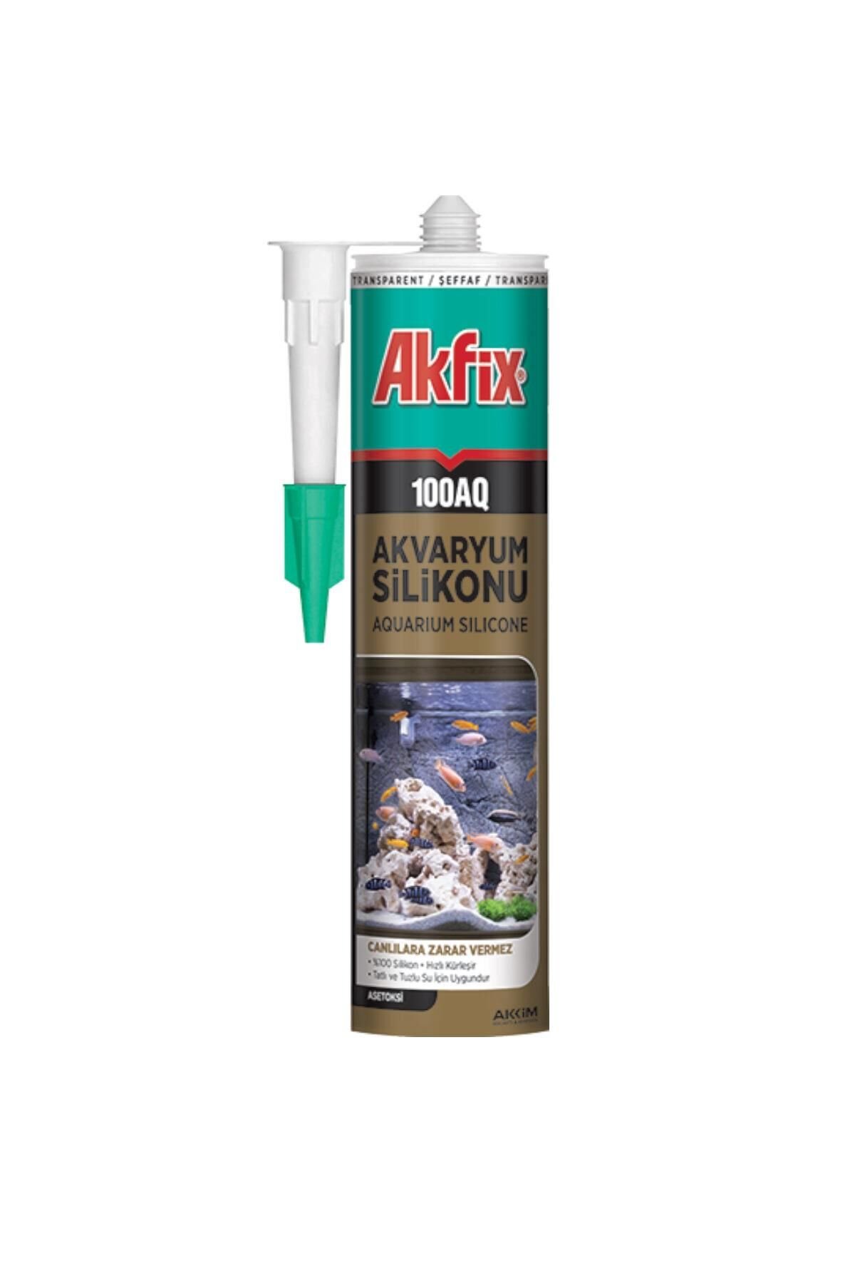 Akfix Akvaryum Silikonu 280 ml. Şeffaf