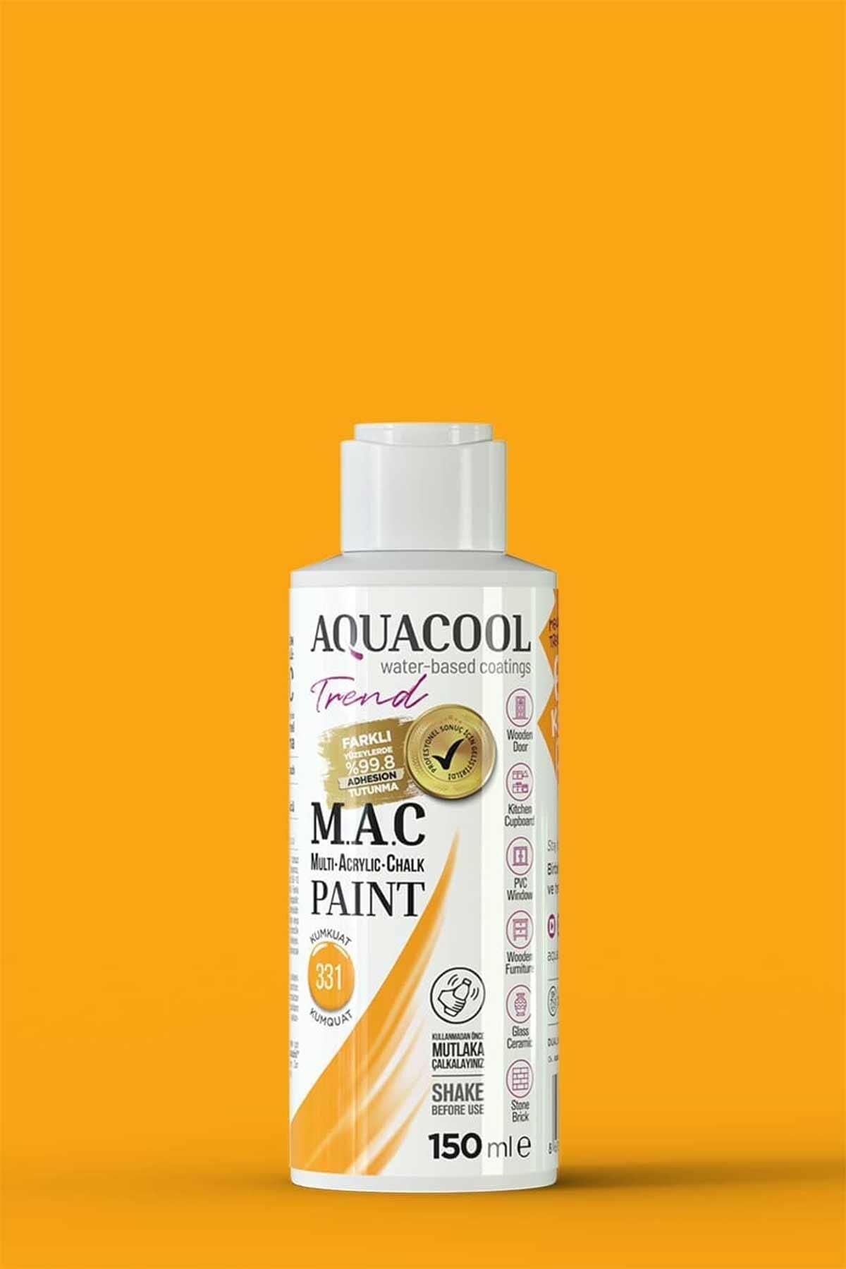 Aquacool Trend M.A.C Su Bazlı Akrilik Dönüşüm Boyası 150 ml.(2.Grup) Kumkuat 331