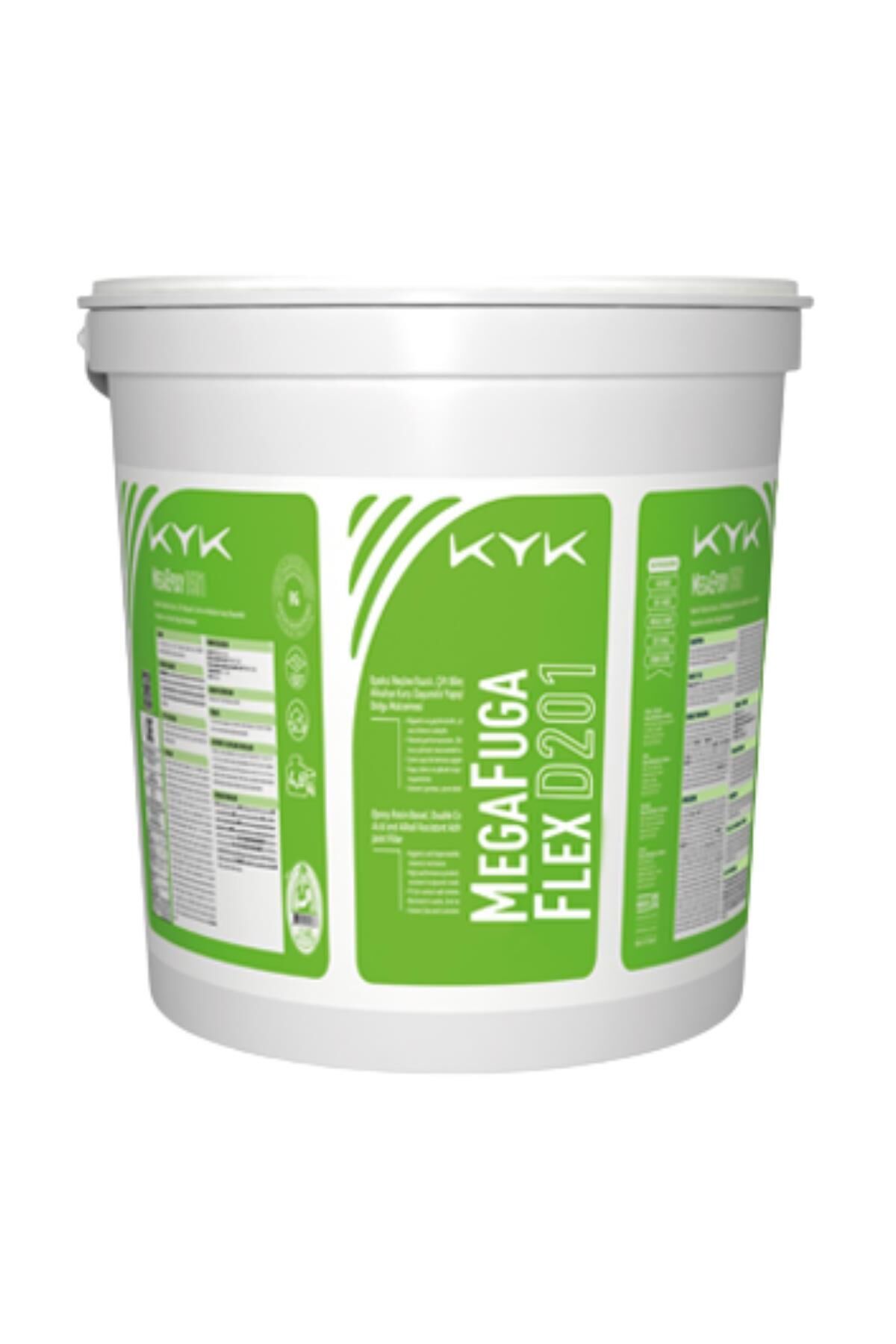 Kyk Megafuga Flex D201 Polimer Esaslı Çok Esnek Fayans Derz Dolgusu 3 Kg / Açık Gri