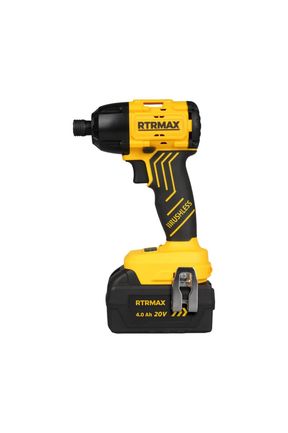 Rtrmax RTS5020 Akülü Torklu Vidalama Kömürsüz 200Nm 4 Ah Çift Akü
