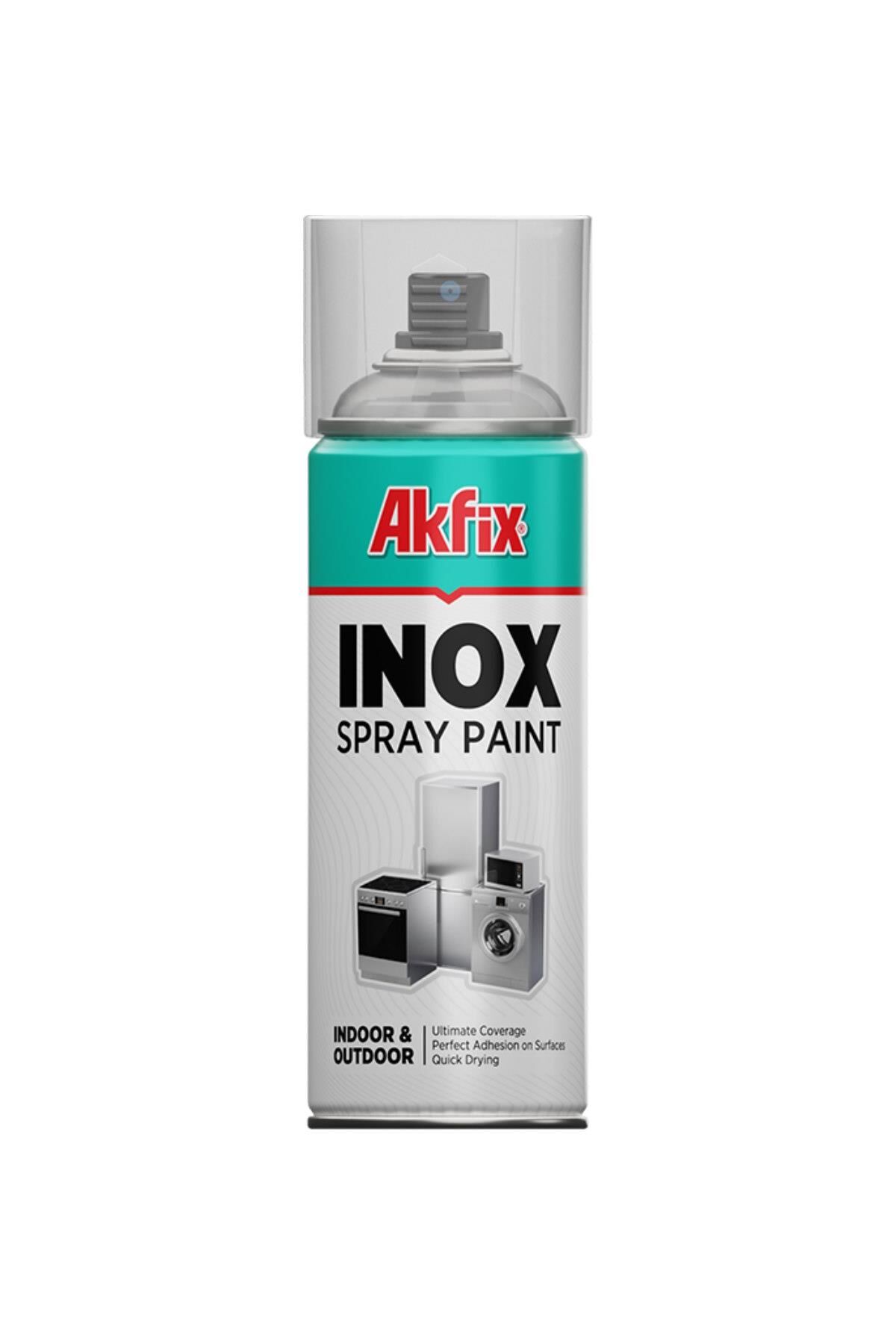 Akfix İnox Sprey Boya Çelik Efekt 400 ml. 380 gr