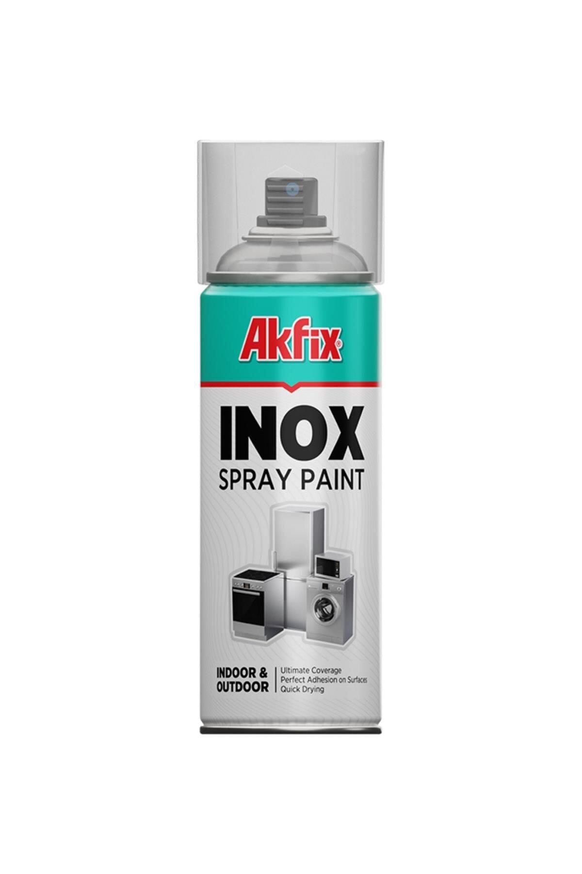 Akfix İnox Sprey Boya Çelik Efekt 400 ml. 380 gr