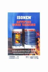 Isonem Antifire Yangına Dayanıklı Çift Bileşenli Ahşap Verniği1,5 kg
