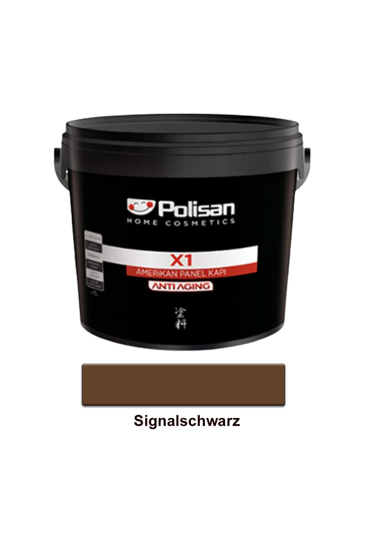 Polisan X1 Panel Kapı Boyası 2,5 lt. Ral 9004 Sinyal Siyah