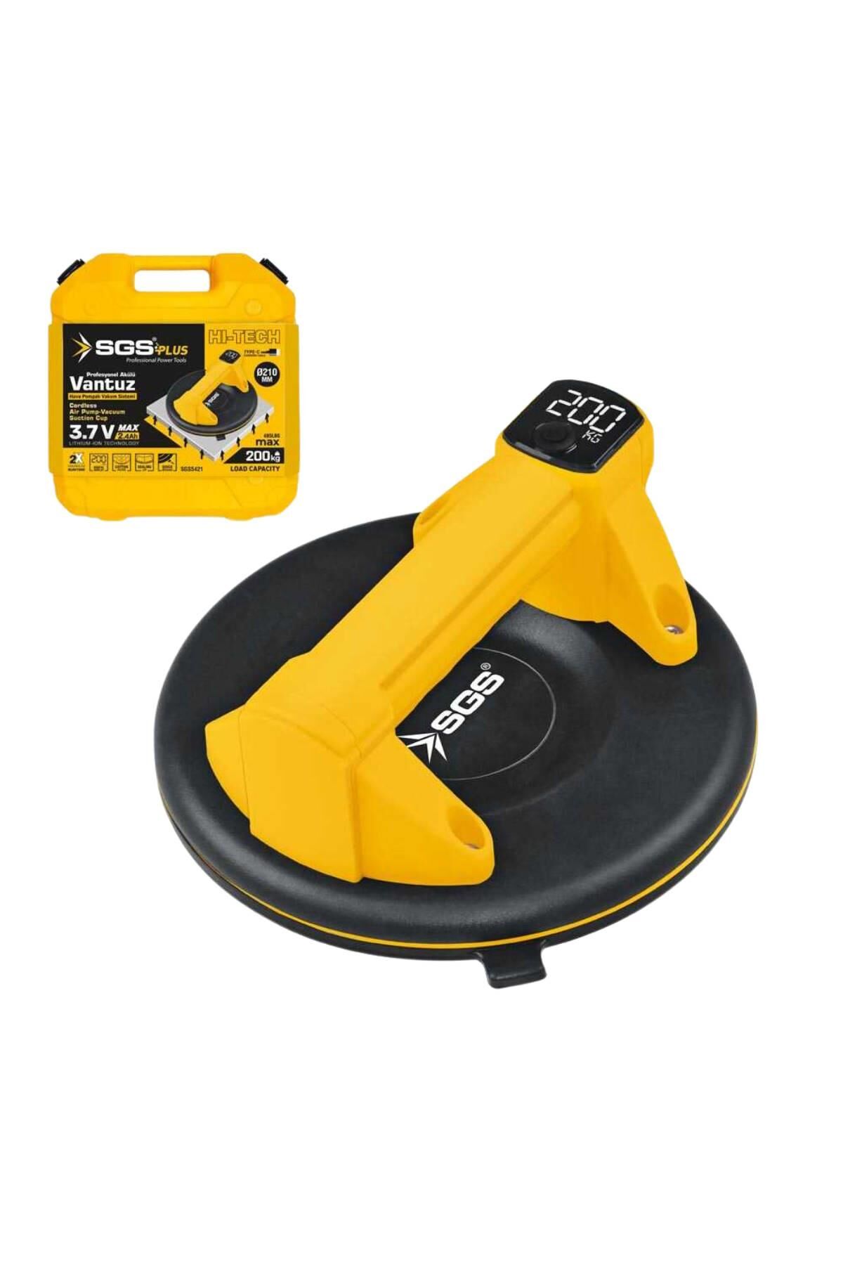 Sgs Akülü Vakumlu Vantuz 3.7 V (200kg)