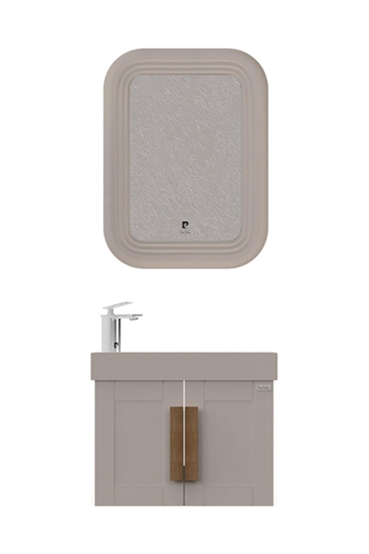 Pierre Cardin Pio 65 cm Matt Mocha Banyo Dolabı