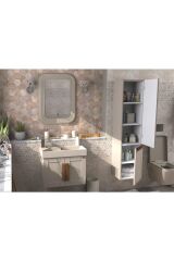 Pierre Cardin Pio 65 cm Matt Mocha Banyo Dolabı