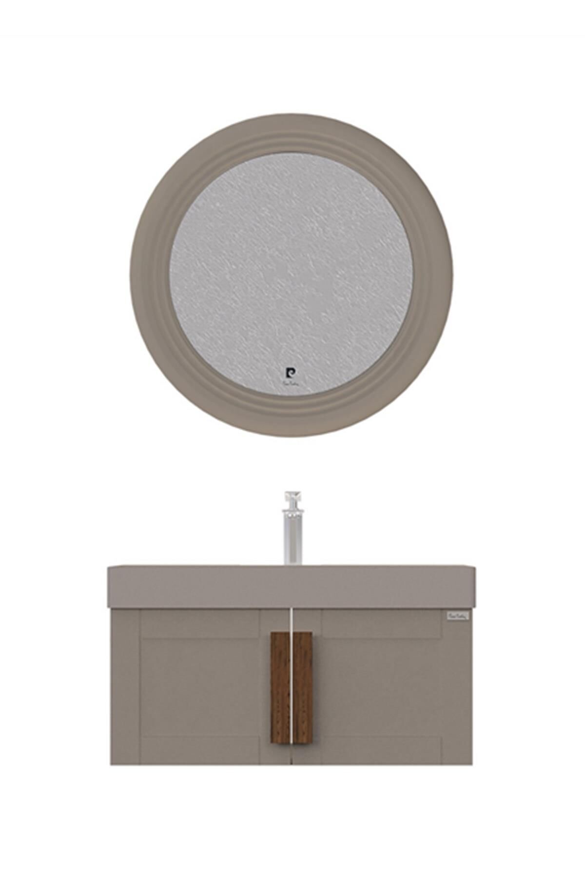 Pierre Cardin Pio 85 cm Matt Mocha Banyo Dolabı