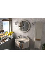Pierre Cardin Pio 85 cm Matt Mocha Banyo Dolabı