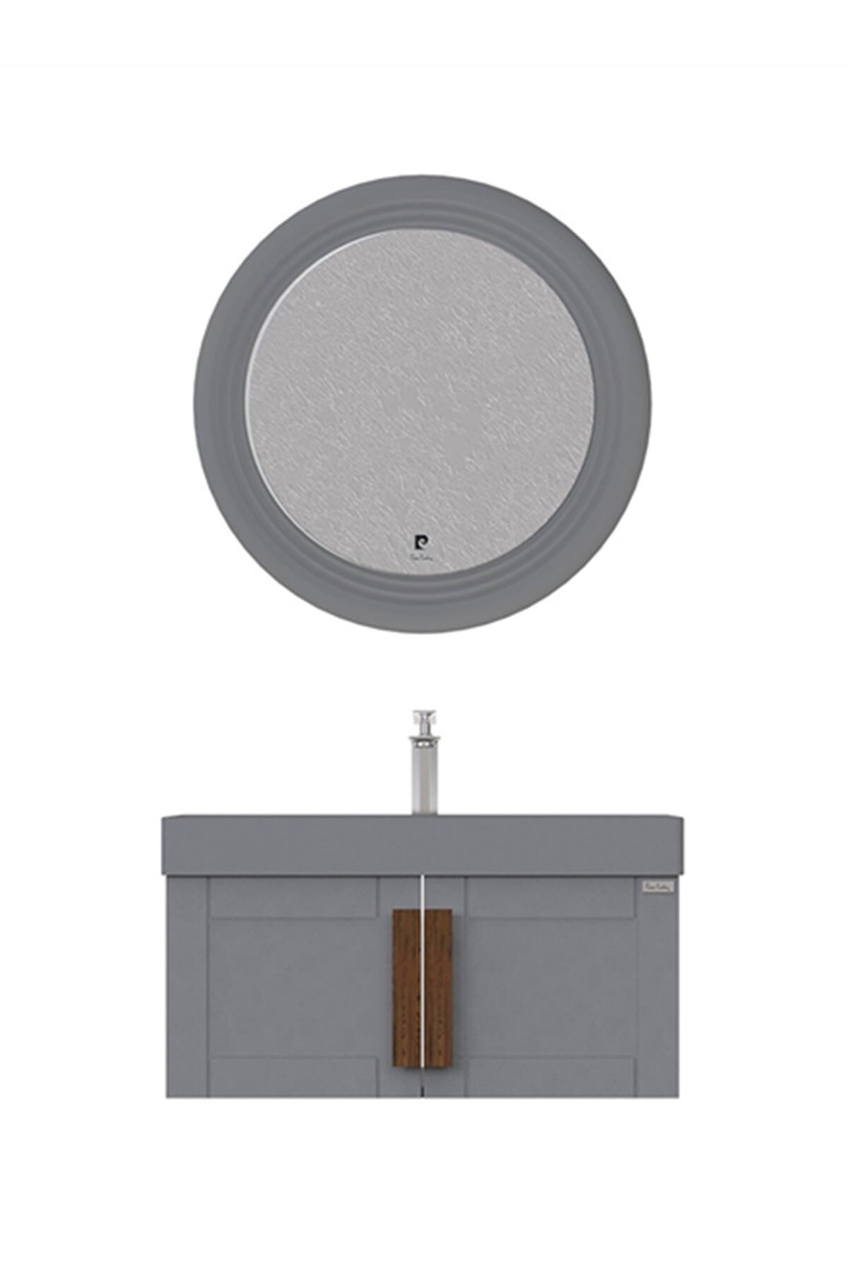 Pierre Cardin Pio 85 cm Matt Anthracite Banyo Dolabı
