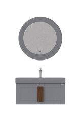 Pierre Cardin Pio 85 cm Matt Anthracite Banyo Dolabı