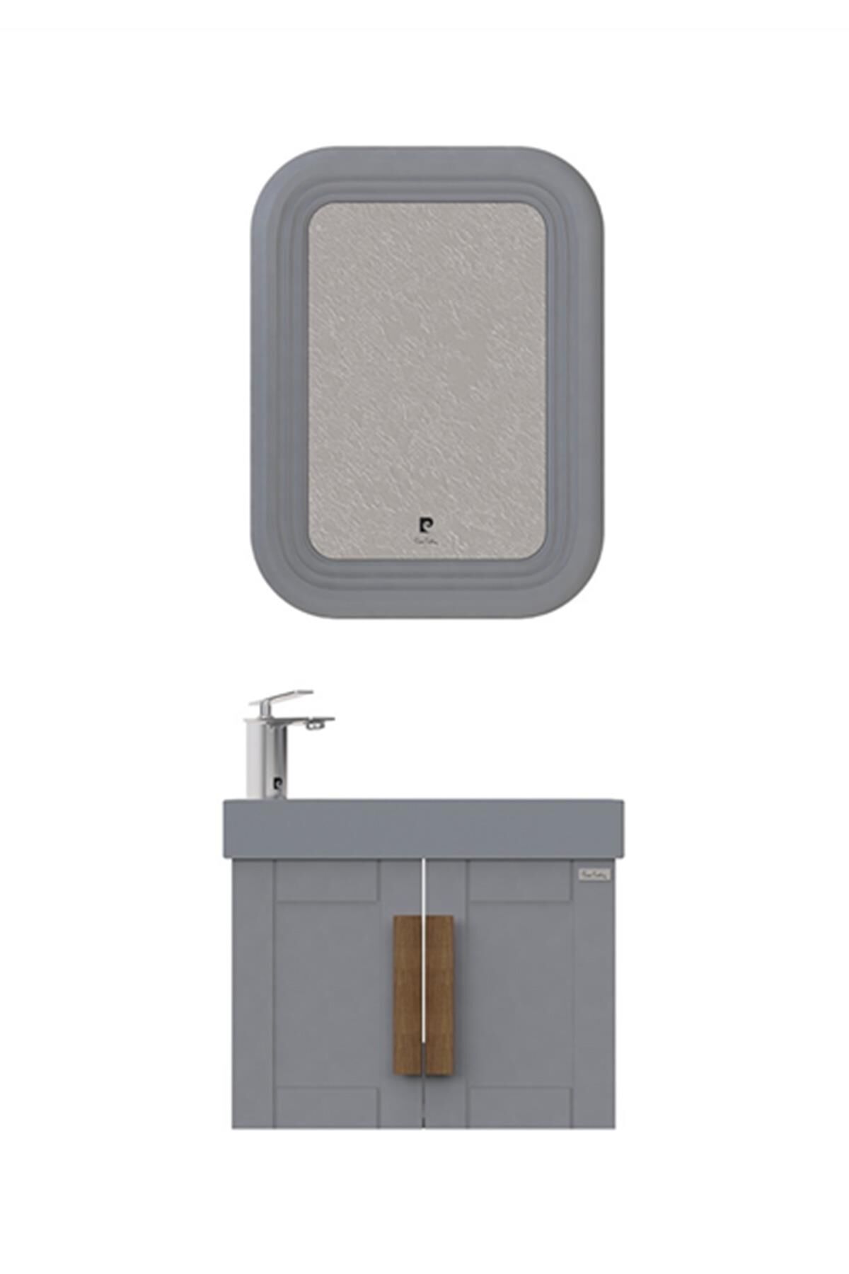 Pierre Cardin Pio 65 cm Matt Anthracite Banyo Dolabı