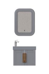 Pierre Cardin Pio 65 cm Matt Anthracite Banyo Dolabı