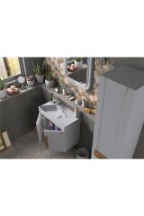 Pierre Cardin Pio 65 cm Matt Anthracite Banyo Dolabı