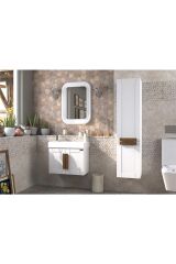 Pierre Cardin Pio 65 cm Antique White Banyo Dolabı