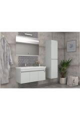 Pierre Cardin Summer 100 cm Soft White Banyo Dolabı