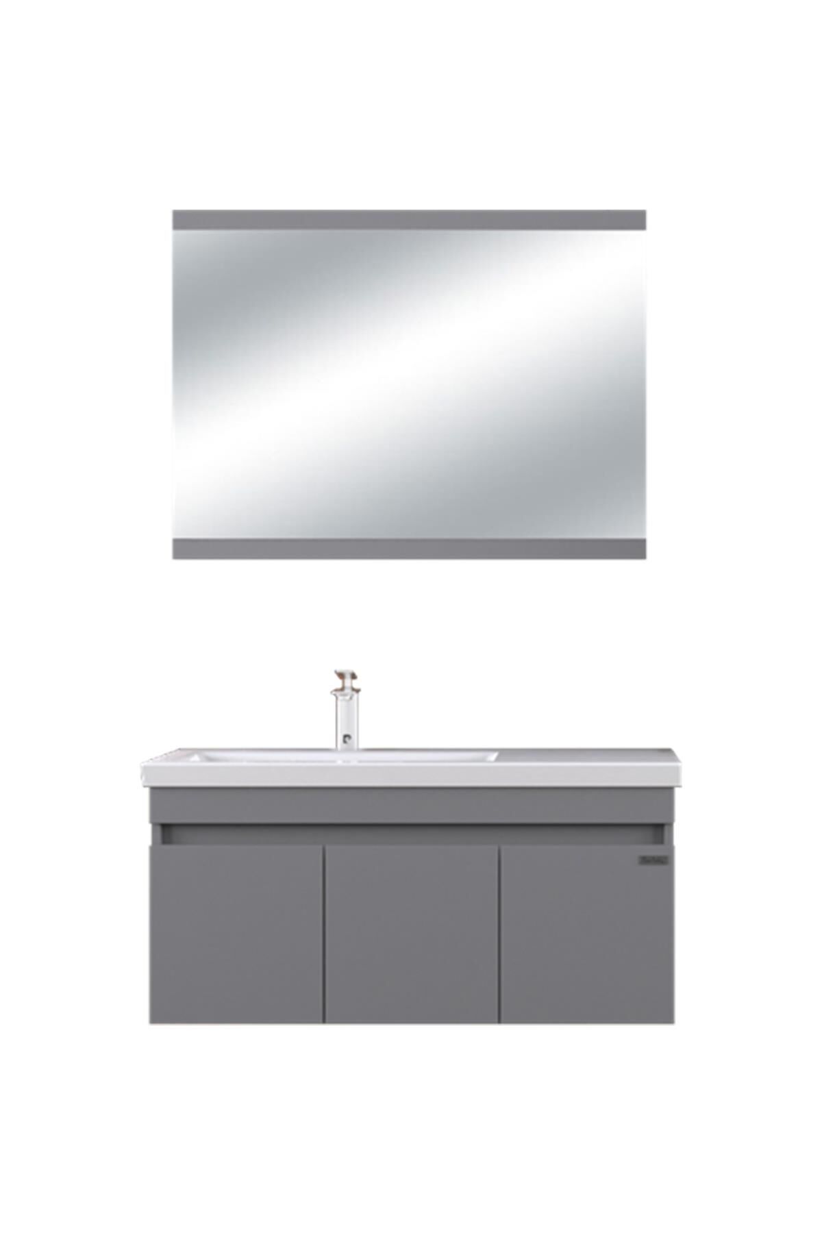 Pierre Cardin Summer 100 cm Soft Grey Banyo Dolabı