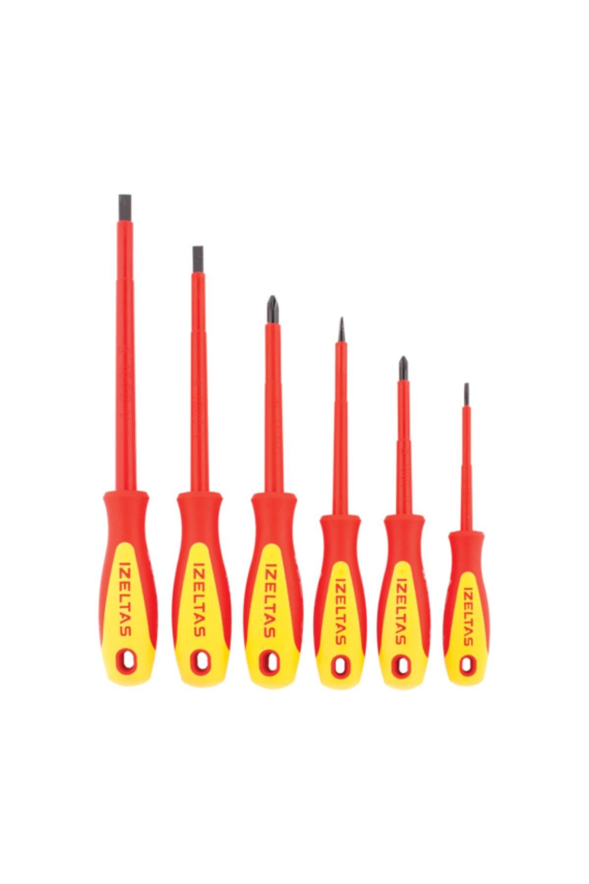 İzeltaş 6 Parça İzoleli Elektrikçi Tornavida Seti (4140009106)