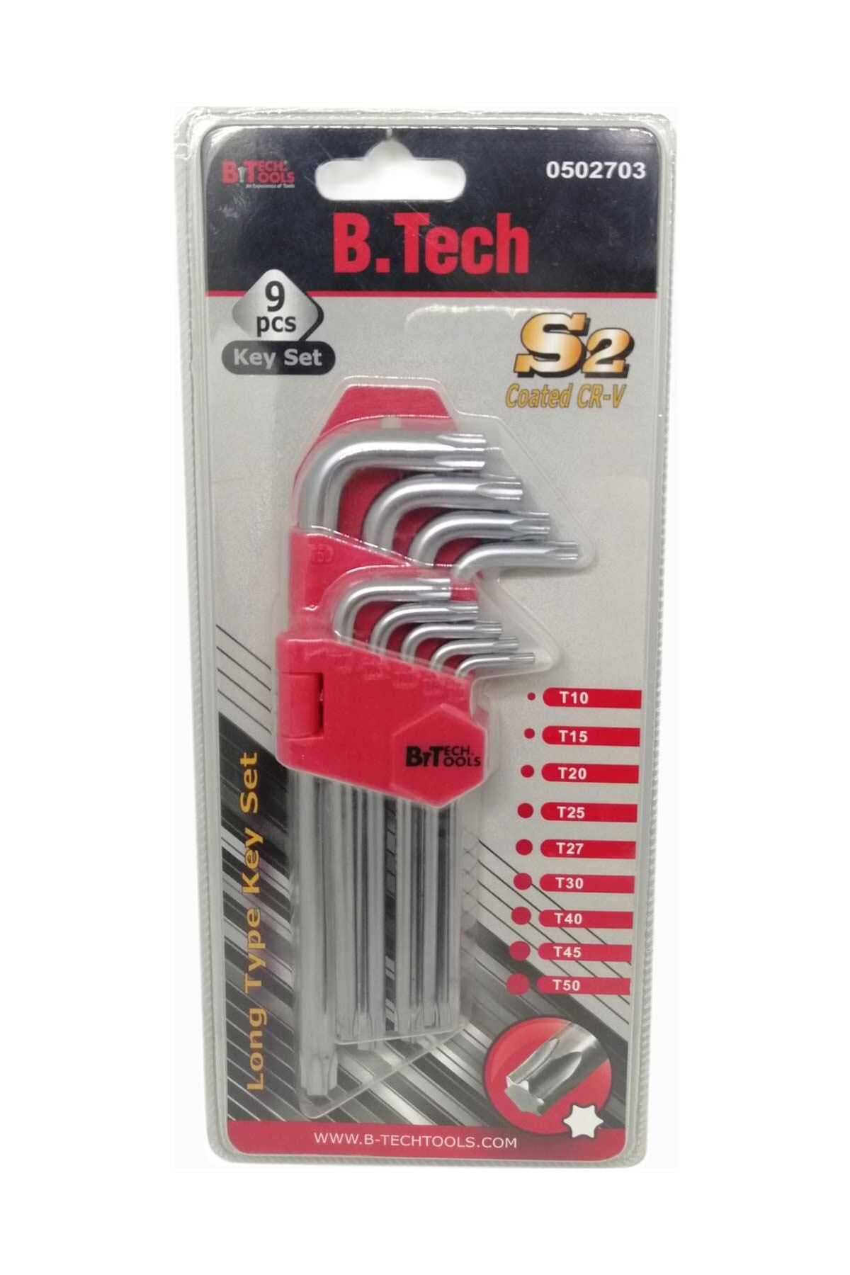 B-TECH Torx Allen Anahtar Seti (9 Adet)