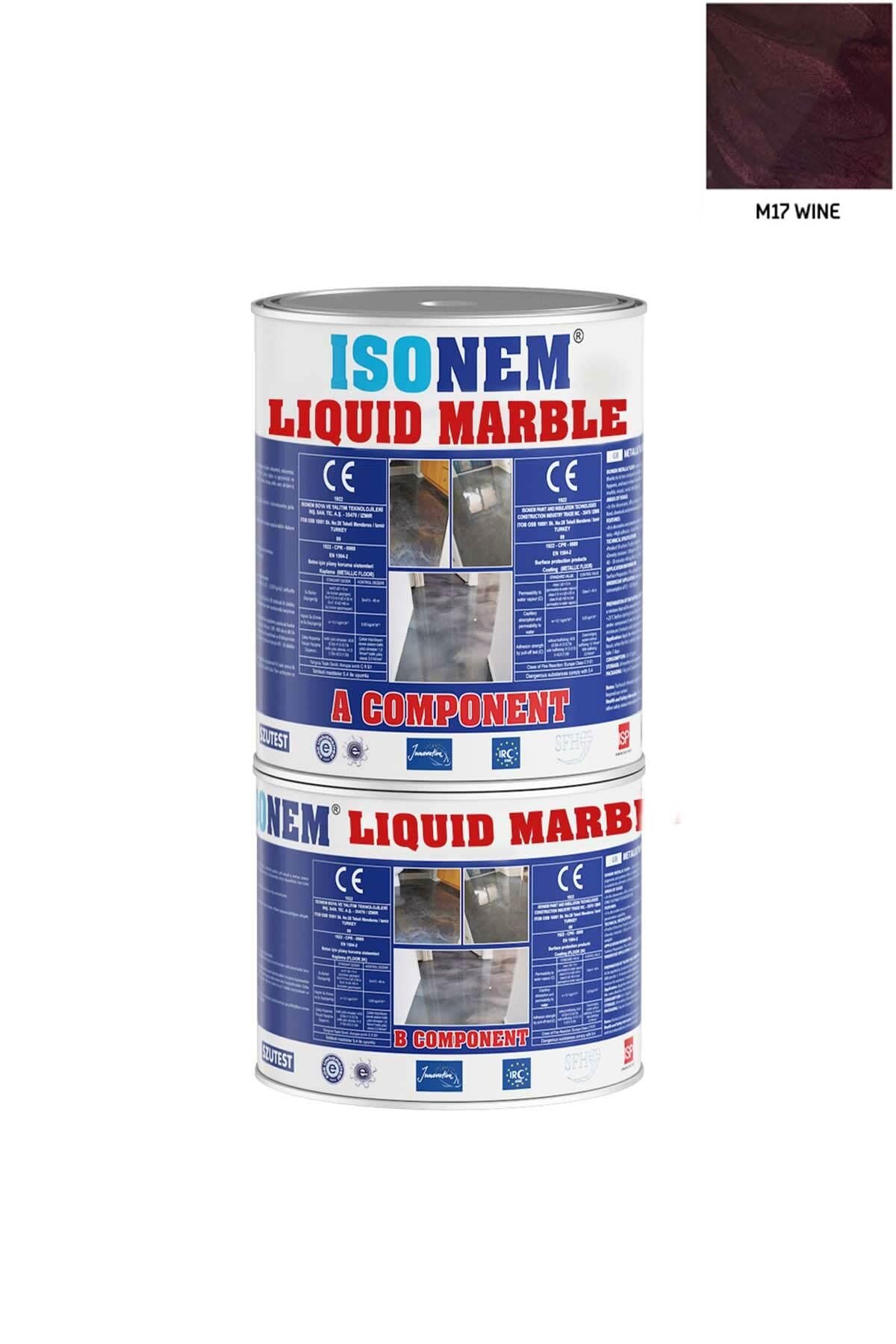 Isonem Liquid Marble Sıvı Mermer 2,5 kg M17 WINE