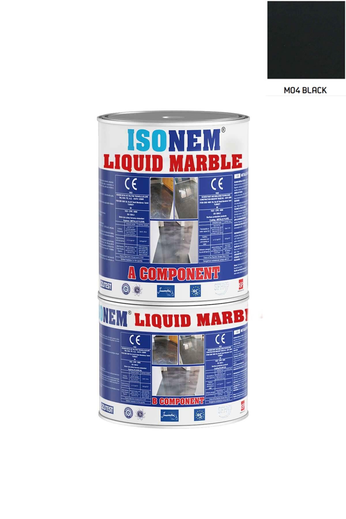 Isonem Liquid Marble Sıvı Mermer 500 gr. M04 BLACK